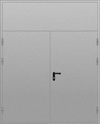 Дверь дымогазонепроницаемая двупольная с фрамугой 2300х1300 (EIS-60) в Воронеже