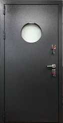 Дверь EIW60 наружная противопожарная с круглым стеклом 2050*950 в Воронеже