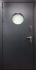 Дверь EIW90 наружная противопожарная с круглым стеклом 2050*950 в Воронеже